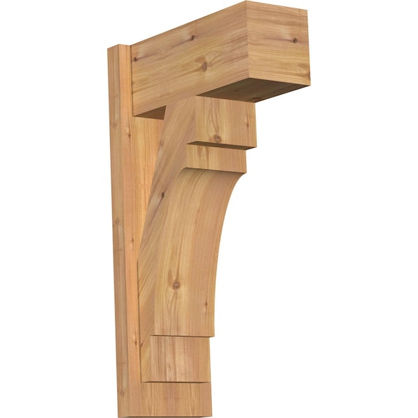 Ekena Millwork Merced Block Smooth Outlooker, Western Red Cedar, 7 1/2"W x 16"D x 28"H OUT08X16X28MRC05SWR - main